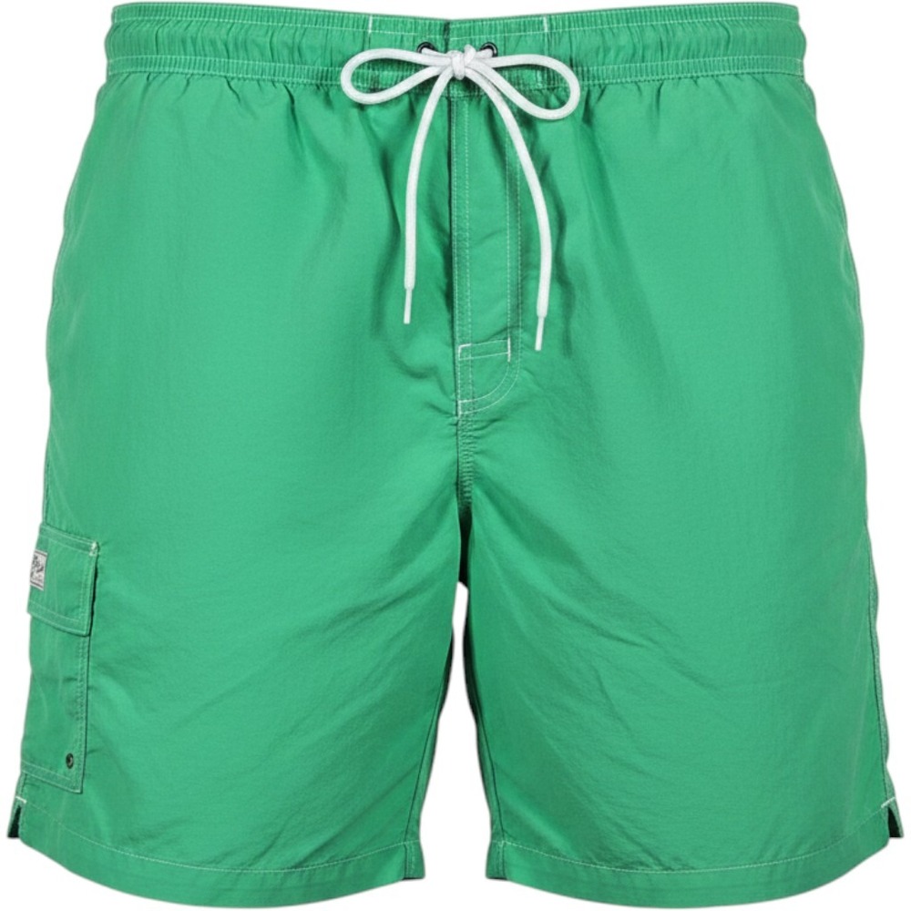 Chaps Men's XXL Swim Trunks Tiller Green Cargo Pocket Mesh Lined Board Shorts